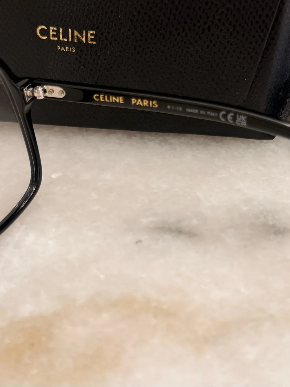 Celine Black Square Optical Glasses, no prescription- original lense